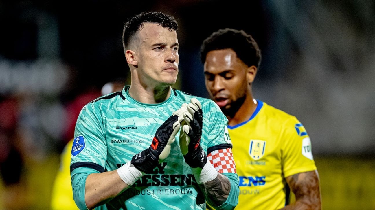 RKC Waalwijk goalkeeper Etienne Vaessen to join the Suriname national team: 'a unique opportunity for me.'