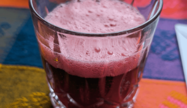 I made fizzy agua de Jamaica (hibiscus iced tea) with water kefir.