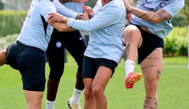 Inter’s strikers 😂⚫️🔵