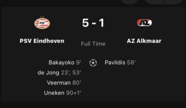PSV fights through last major hurdle against AZ and puts massive step towards winning the league : 5-1