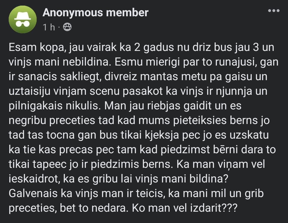 Sanāk sanāk, AMF lielisks wife material ķēriens. 😅