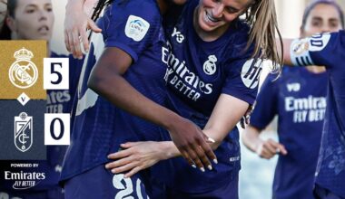Real Madrid Femenino 5-0 Granada CF Femenino | 27' Linda, 29' Alba Pérez(O.G.), 53' Feller, 66' Bruun, 70' Tere | Liga F MD23