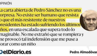 Pedro Sánchez no puede más, nosotros tampoco. Por Pedro Almodóvar.