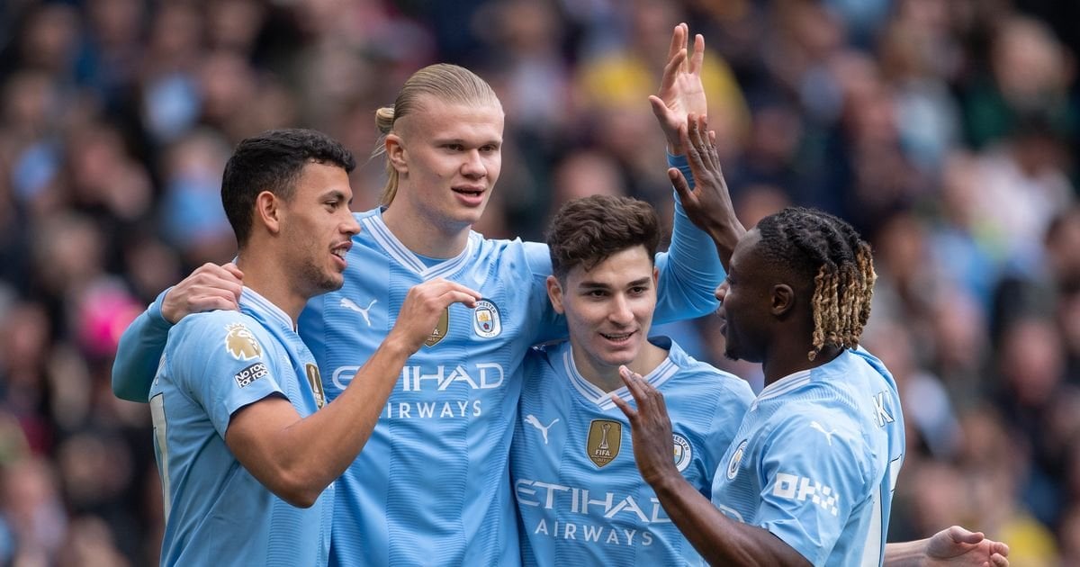 Man City's final six Premier League games compared to Arsenal and Liverpool