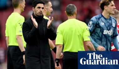 Mikel Arteta urges Arsenal to keep believing after blow to title hopes