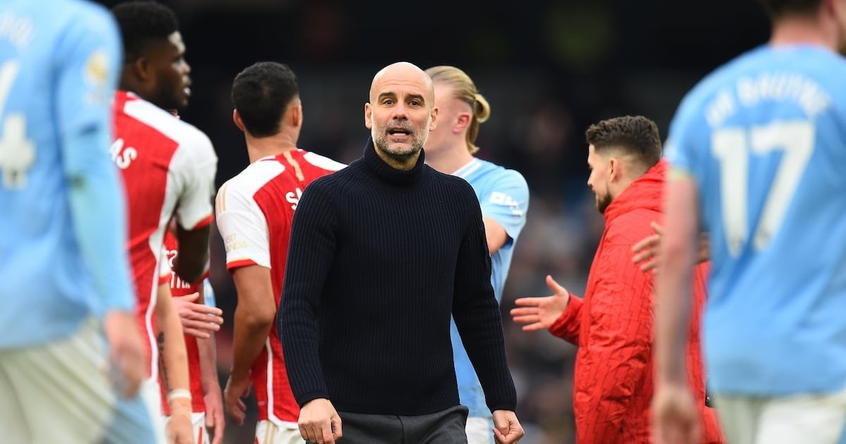 Man City boss Pep Guardiola concedes Premier League title 'out of our hands'