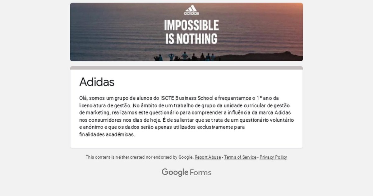 Questionário para faculdade