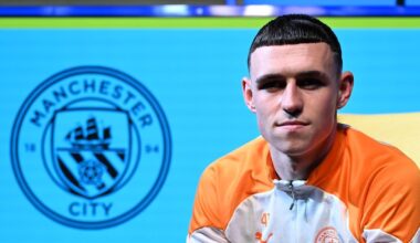 Phil Foden: "Every time we put our boots on at Manchester City's training ground, that saying is on the wall. It says: 'Nobody has won 4 Premier League trophies in a row... yet'. We want to put ourselves in history. Every day, I look at that slogan and I think: 'Why not?'"