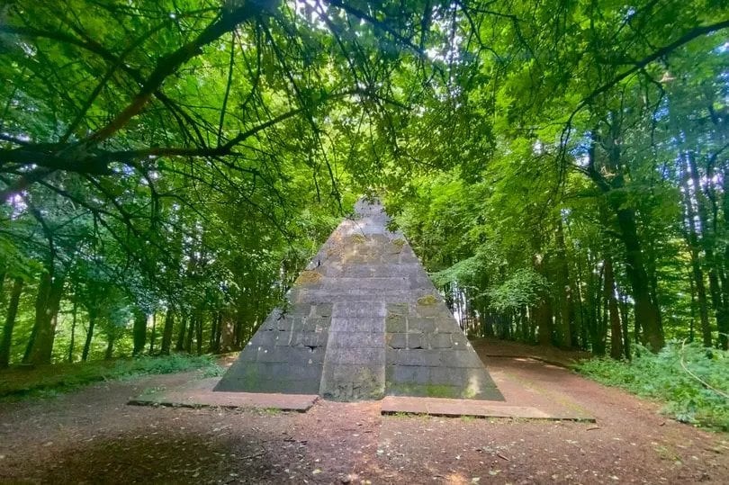 History of Northern Ireland's only Egyptian style pyramid hidden in Co Derry forest