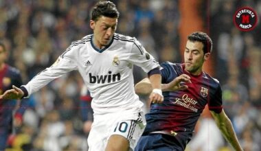 Mesut Özil: "In my era, El Clasico was the biggest game itw. Nowadays, the focus is more on Liverpool vs. Man City or Premier League games. But that's not Real Madrid's fault, they're one of the best teams itw. Barça have declined. Barça should look more at itself & not always complain the referees"