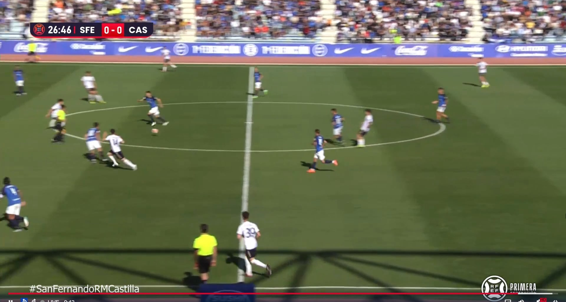 San Fernando CD 0-[1] Real Madrid Castilla - Álvaro Rodríguez 27'