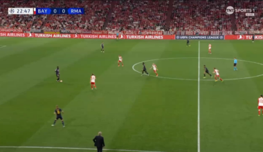 Kroos' absolutely money assist to Vini who finds the net for the opener!