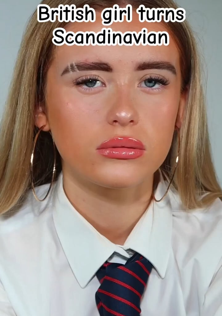 Who knew British girls can look pretty? All it takes is 3 buckets of paint