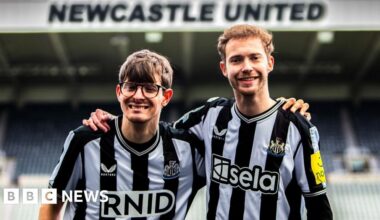 Deaf Newcastle United fans 'feel the match' with vibrating shirts
