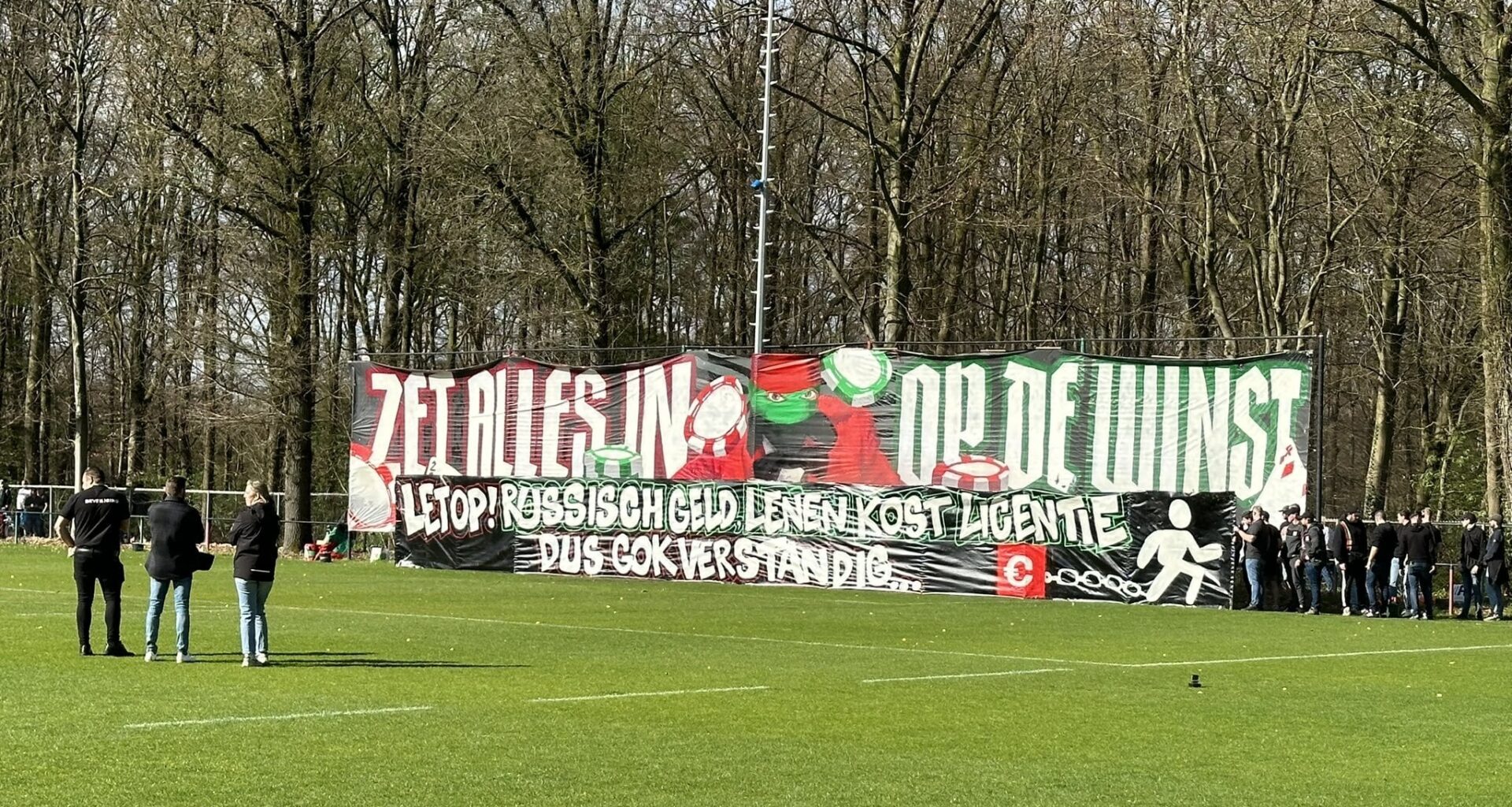 Watch out, betting Russian money costs licence. NEC fans roast Vitesse at last training before derby
