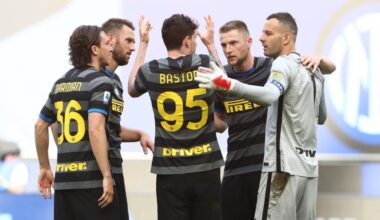 [GdS] Before Inter-Cagliari, Bastoni should get the Serie A POTM award and Samir Handanovic will be given a commemorating shirt with the number 455 on it, showing the number of appearances that he had with Inter. Starting next year, he should begin his career as a coach in the Inter youth sector.