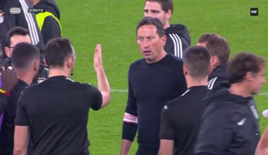 Roger Schmidt irritado com João Pinheiro no final do Benfica-Sporting