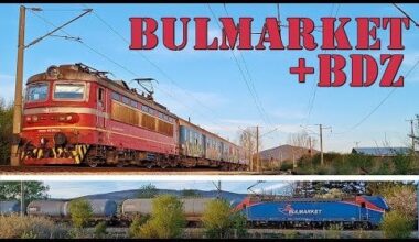Товарен влак на Bulmarket пристига за среща с карловския пътник на Гара Саранци. #Trainspotting