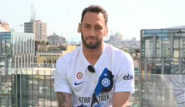 [CBS Sports Golazo] Hakan Calhanoglu: “If we were to win the scudetto in the derby it would be crazy. I hope it's a good match and I hope the celebrations are in any case done in a calm Because I remember how Milan celebrated in the past so I want to stay very calm, it will be a very tough match.”