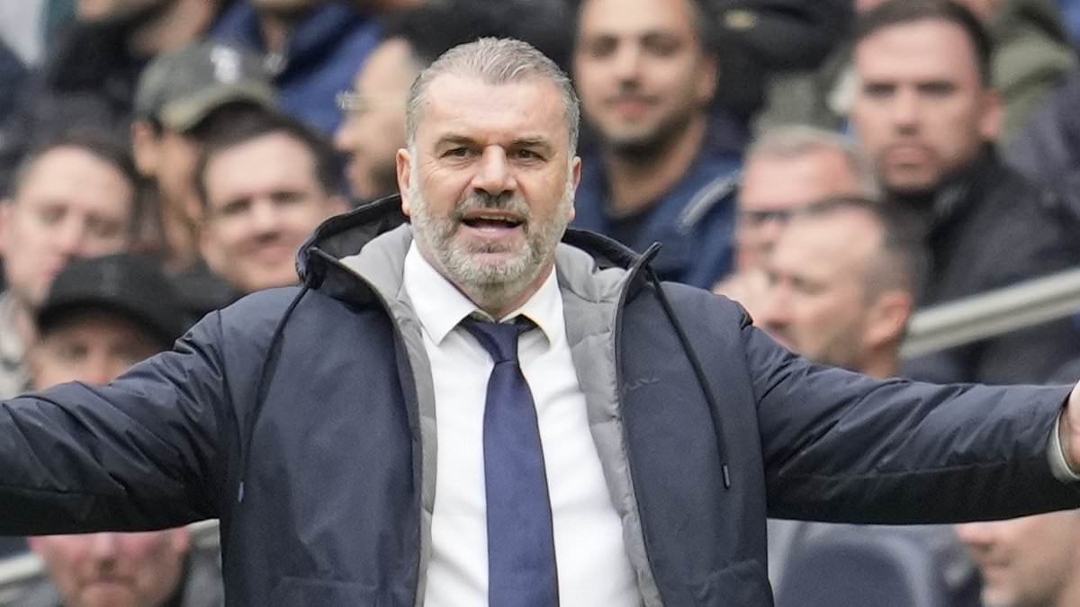 Ange Postecoglou insists Tottenham DON'T have a problem with defending set pieces despite conceding twice from corners in dramatic defeat by Arsenal