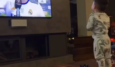 Valverde's son watching his interview