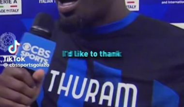 [CBS Sports Golazo] Marcus Thuram thanks Thierry Henry after Milan-Inter: “I’d like to thank Thierry Henry, maybe he’s gonna to see this, for all the advice he gave me. He’s like my uncle that’s always here for me, If I’m here today, it’s because of him.”