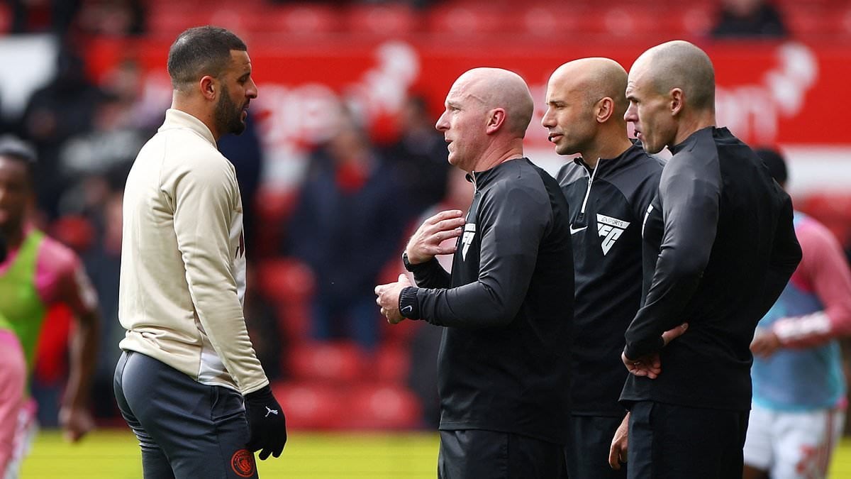 [Daily Mail] Kyle Walker lodges pitch complaint before Man City's win against Nottingham Forest