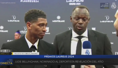 🗣️ Usain Bolt: “As a Manchester United fan, I just told Jude, very good work in the Champions League, we didn't want to see another City treble.” 😂