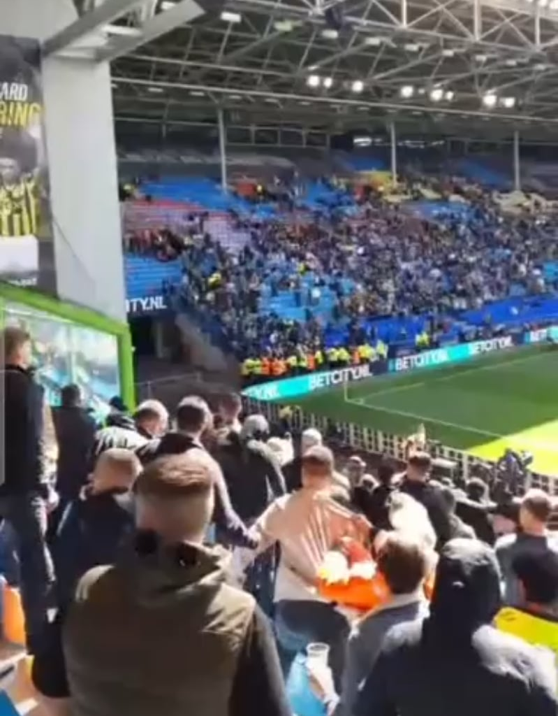 Undercover agents suppress rowdy Vitesse supporters fighting amongst themselves