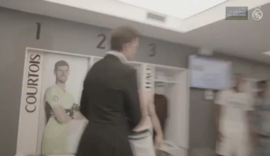 Tom Brady went down to the Real Madrid locker room to congratulate all the players on the victory 👏🏻