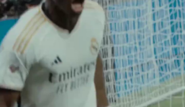 Tchouameni's passionate celebration after the Clasico win 🤍💪