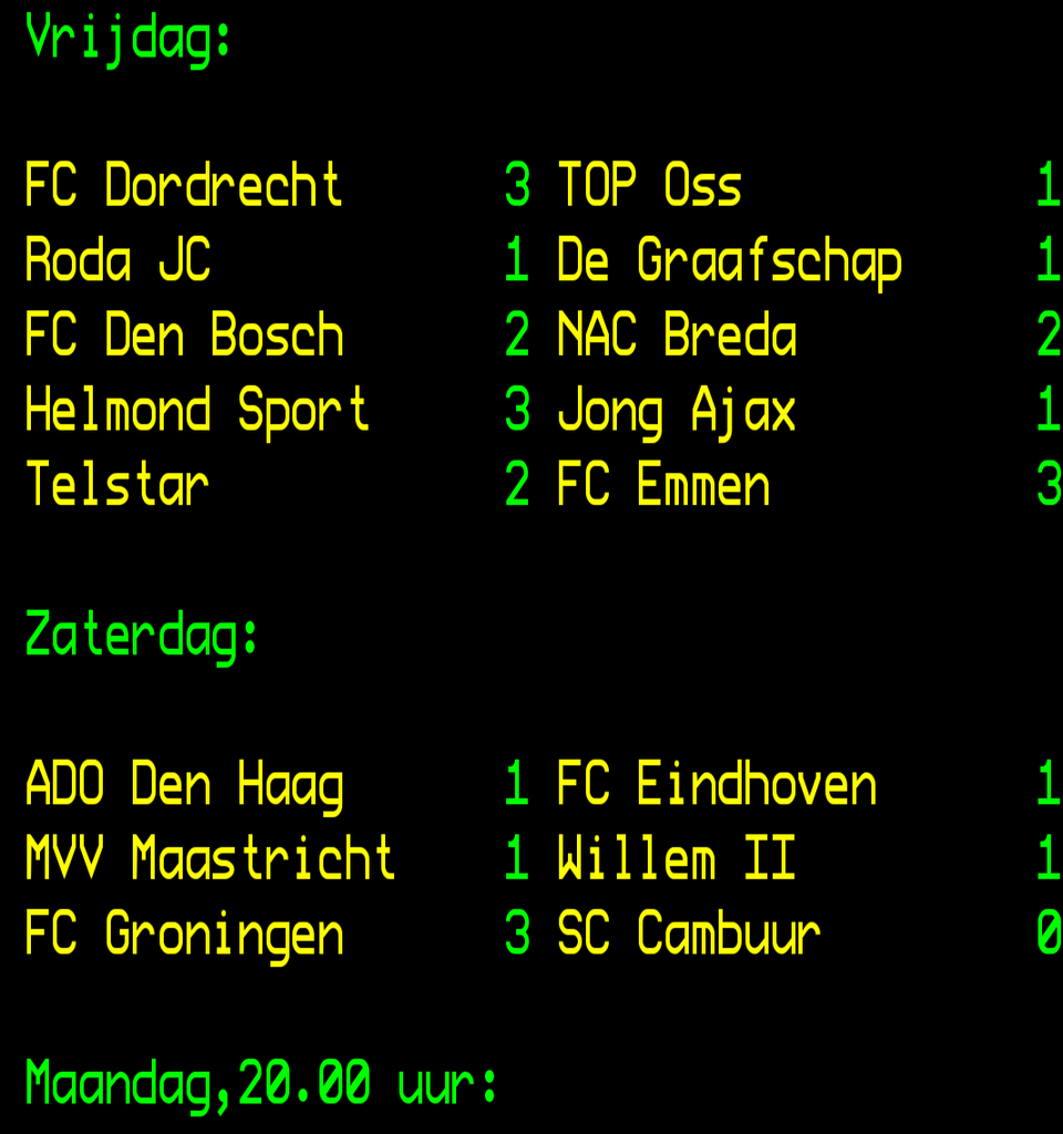 KKD results this Saturday.