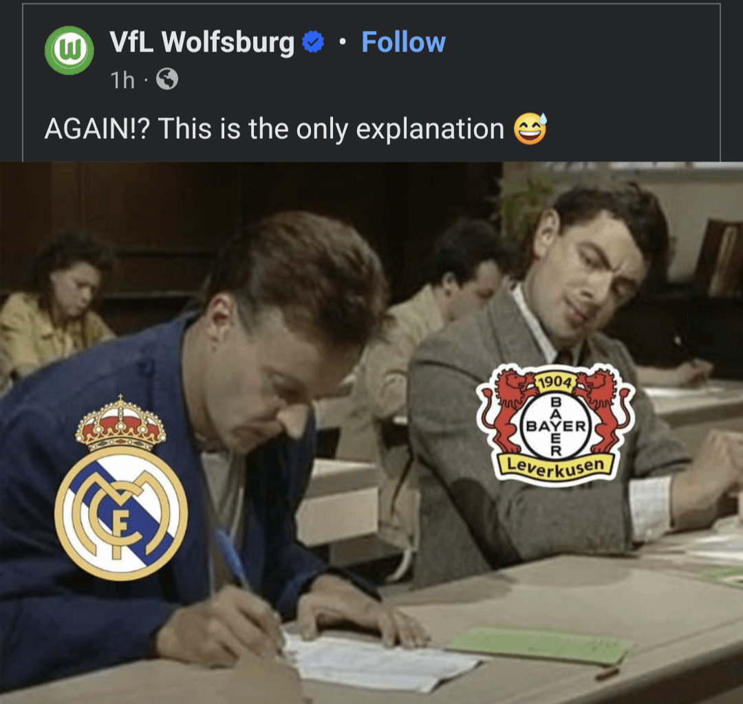 Wolfsburg admin after Xabi's team made yet another equalizer in 96th minute
