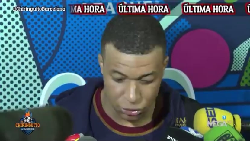[El Chiringuito] Mbappe answer to reporter asking “can your decision change?”: “No, no, no.”