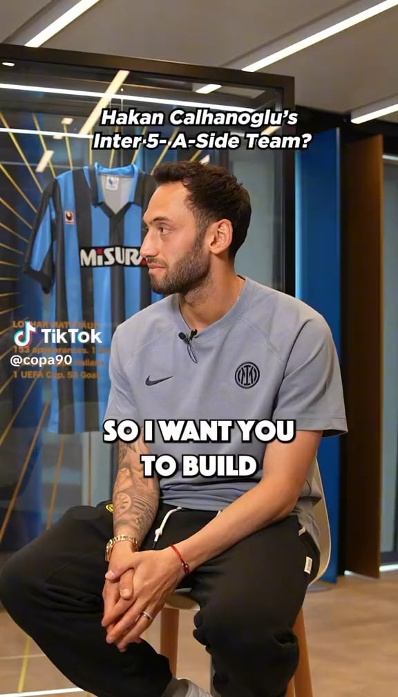 [COPA90] Hakan Calhanoglu choses his dream 5-a-side Inter team.