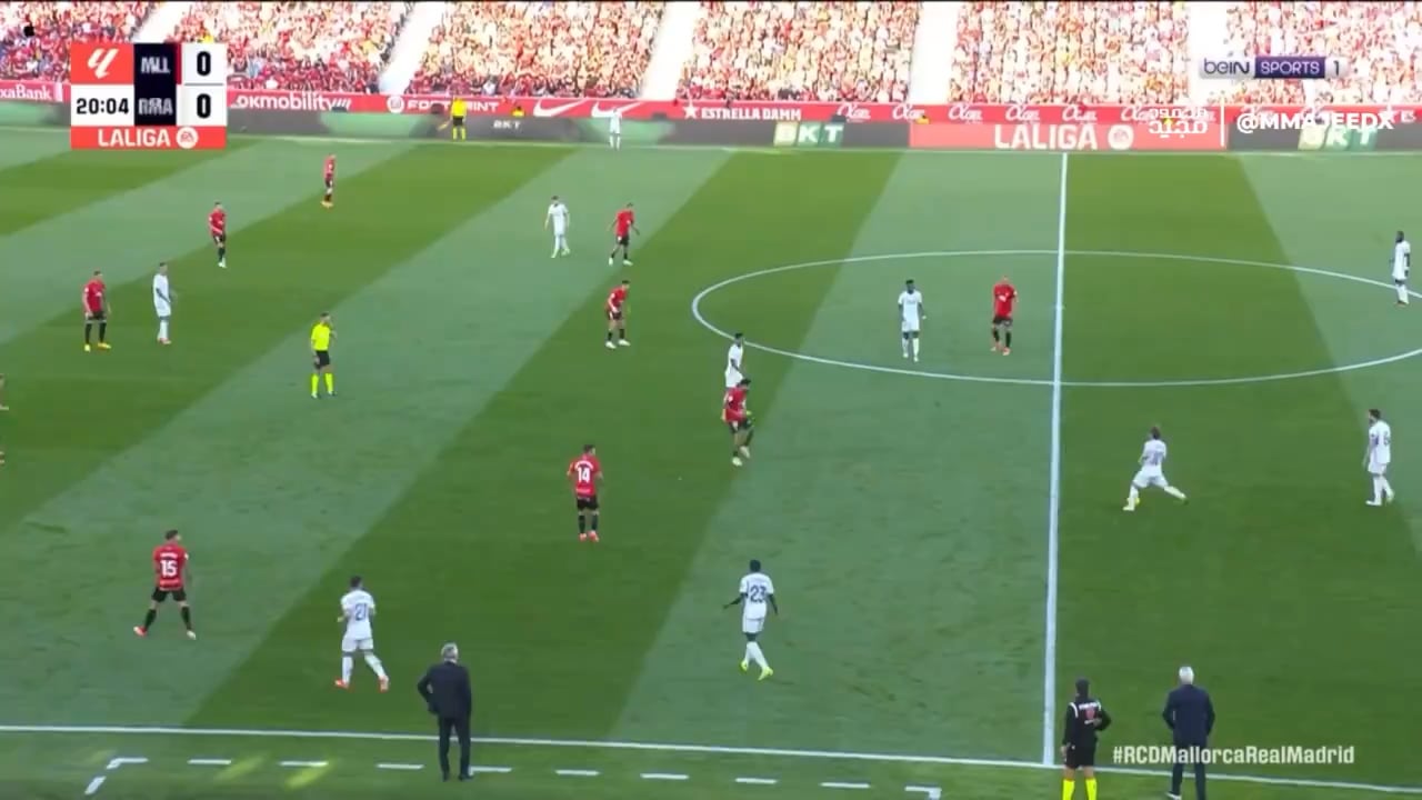 The foul whistled against Jude Bellingham