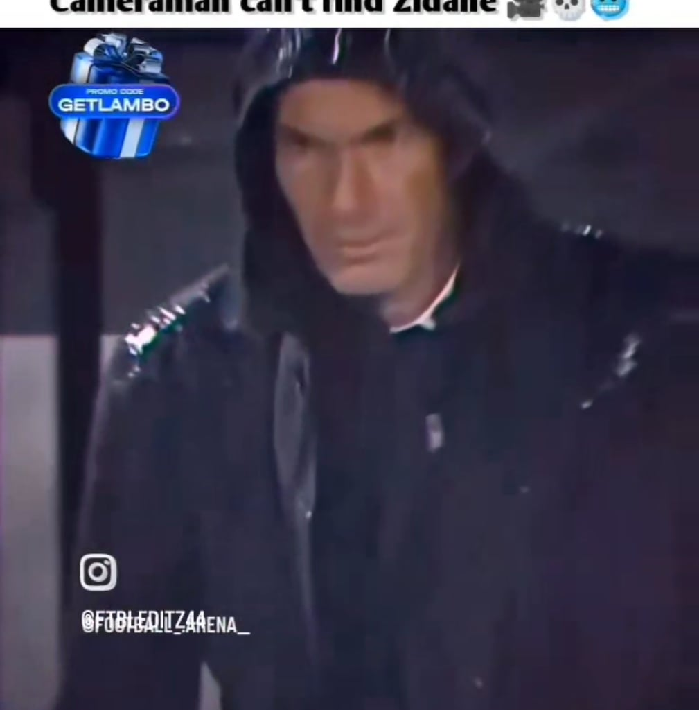 Zidane tackling the camera 🥶🥶