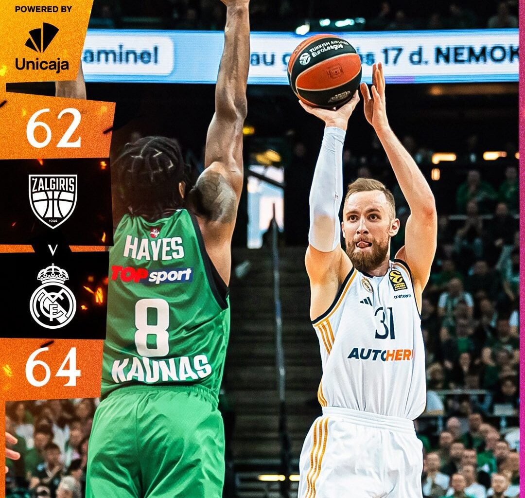 [Basket] We finish the Regular Season of the Euroleague with a win against Zalgiris (62-64), setting the record of most wins in 27. We will know our opponent for the play off next Friday(winner of the play in), the play off series begin the 23rd.