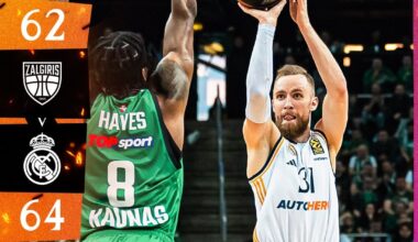 [Basket] We finish the Regular Season of the Euroleague with a win against Zalgiris (62-64), setting the record of most wins in 27. We will know our opponent for the play off next Friday(winner of the play in), the play off series begin the 23rd.
