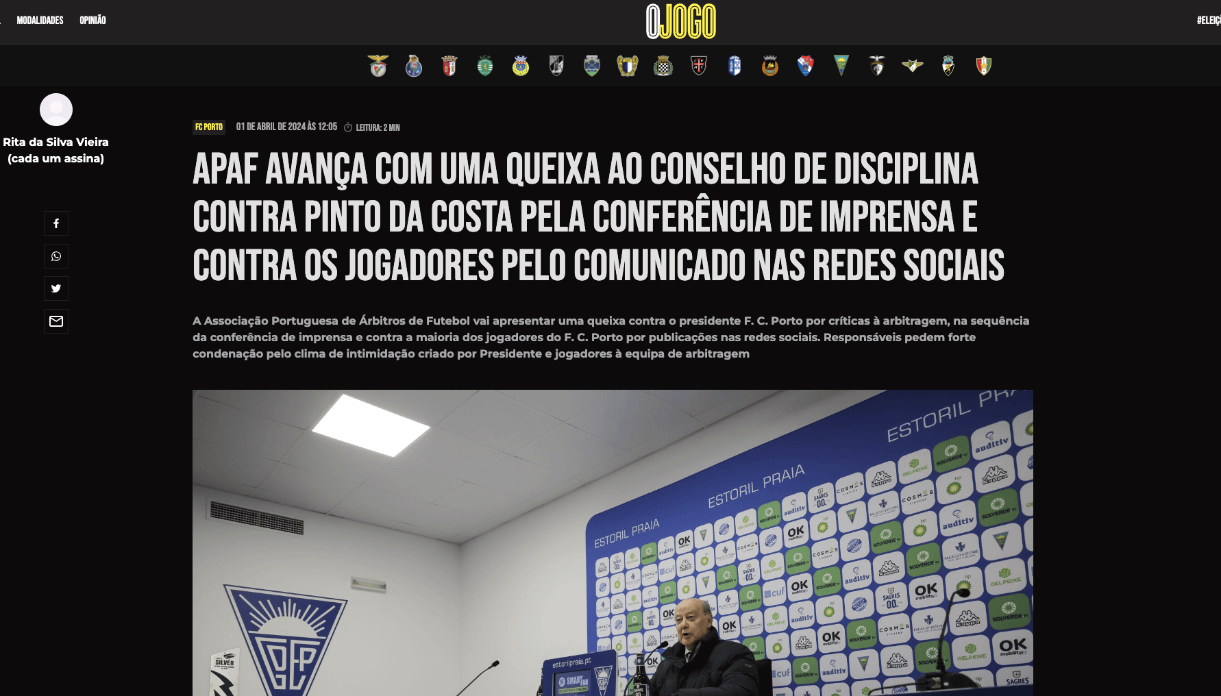 Por esta não estava mesmo à espera, APAF bem!