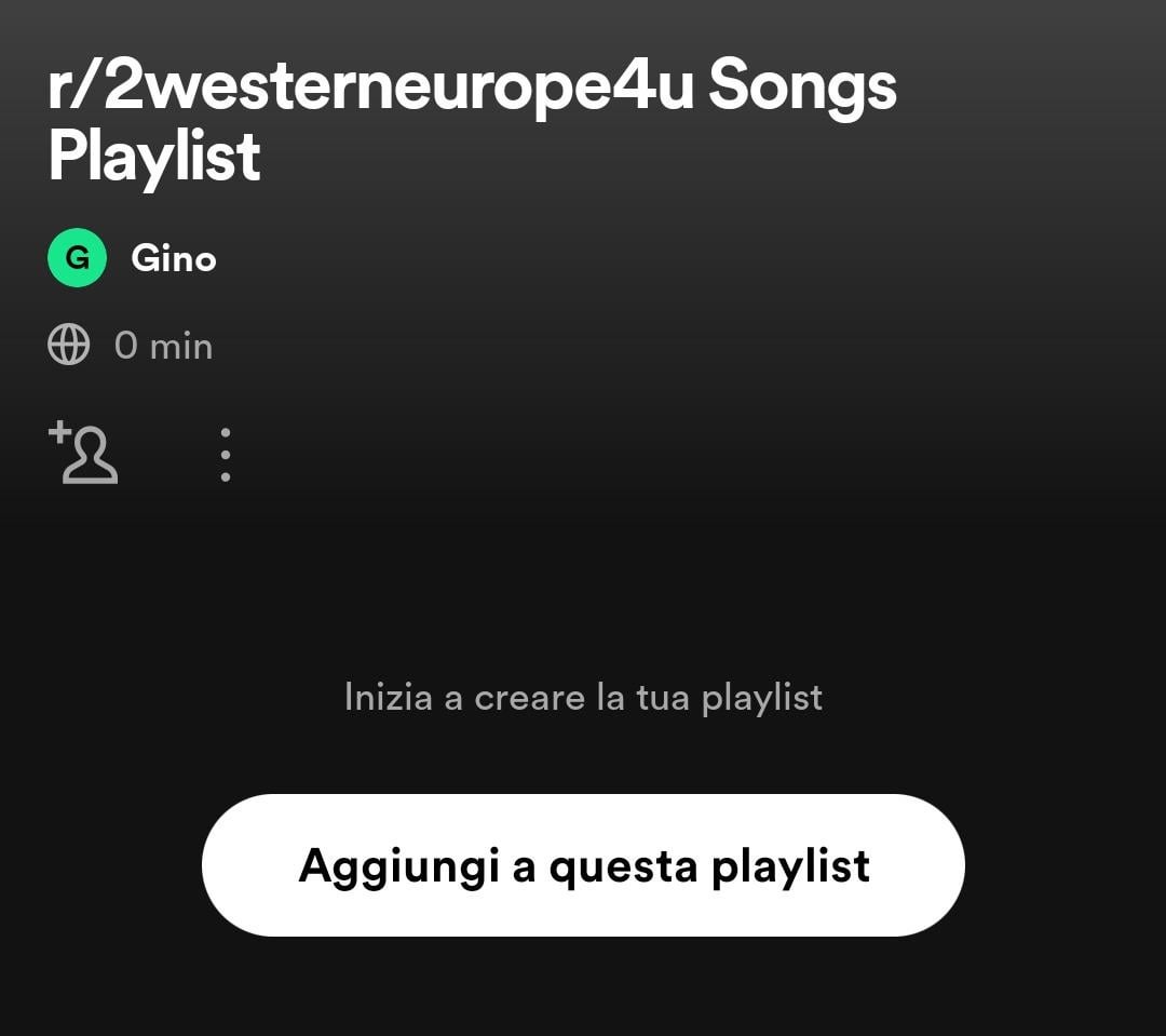 It's empty. Give suggestions, I'll add them