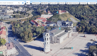 Vilnius, taip pat ir kai kurie kiti miestai, pagaliau turi 3D žemėlapio pasirinkimą Google Mapse.