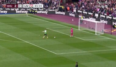 Areola rolls the ball out and Gakpo goes to collect but Anthony Taylor blows his whistle