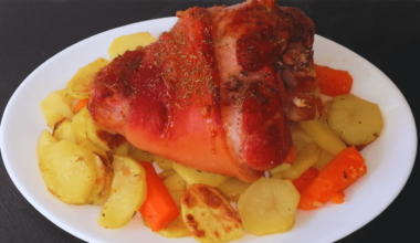 Cooking Pork Knuckle For Lunch
