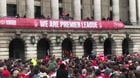 Nottingham Forest fans cheer "We love VAR, we love it" at their promotion party in 2022, as Steve Cooke celebrates the poor officiating that handed Forest their place in the Premier League.