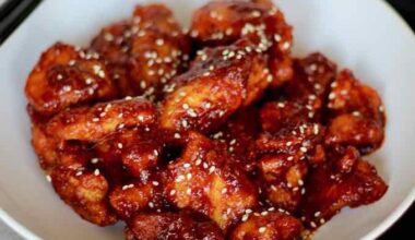 Sauce dakgangjeong ( poulet coréen)