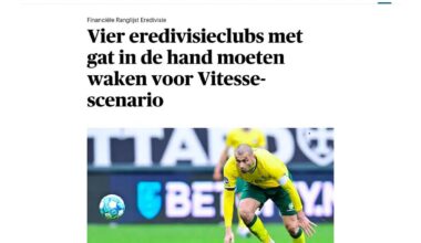 Four Eredivisie clubs have to fear the Vitesse scenario