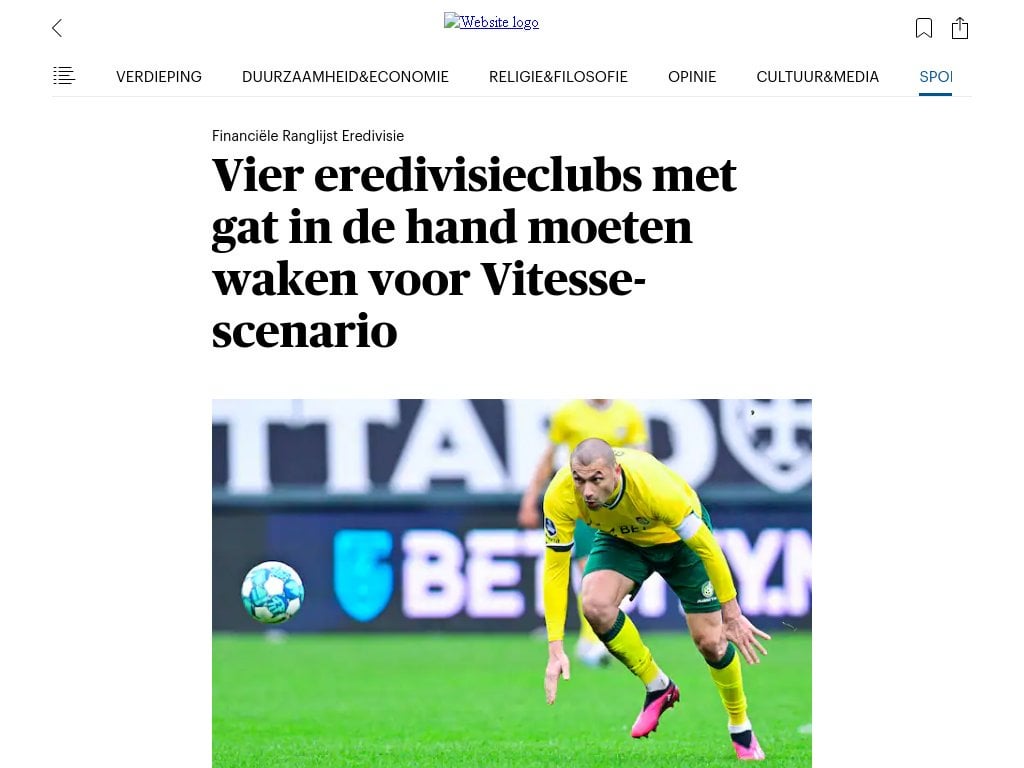 Four Eredivisie clubs have to fear the Vitesse scenario