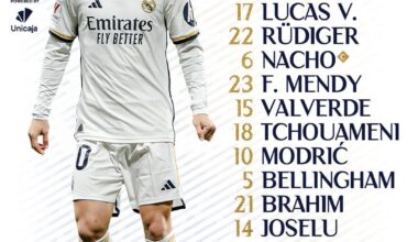 Starting XI vs Mallorca