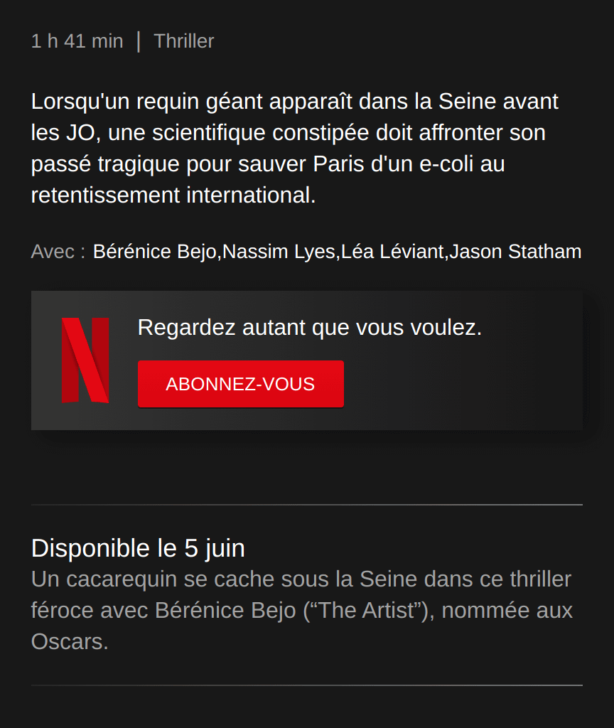 Fecalodon (Paris, Seine, Netflix 🥲)